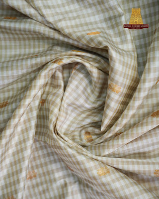 GADWAL PURE SILK GINGHAM CHECKS SAREE