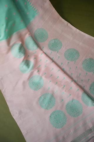 GADWAL PURE SILK PLAIN BORDER HANDLOOM SAREE