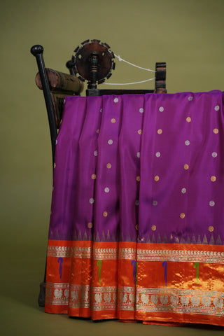 GADWAL PURE SILK TISSUE BORDER HANDLOOM SAREE