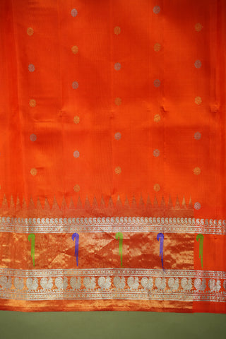 GADWAL PURE SILK TISSUE BORDER HANDLOOM SAREE