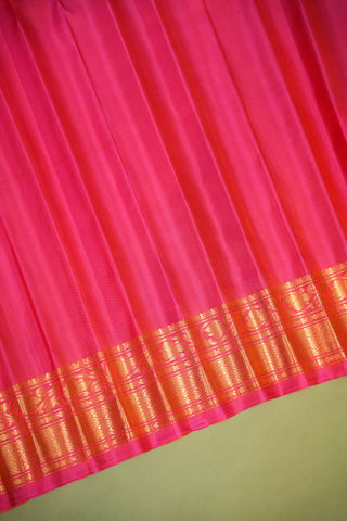 GADWAL PURE SILK GANGA JAMUNA BORDER SAREE