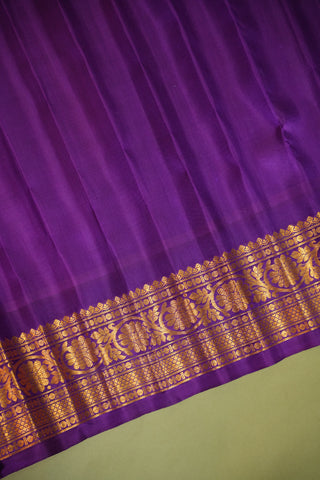 GADWAL PURE SILK GANGA JAMUNA BORDER SAREE