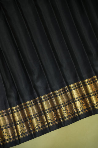 GADWAL PURE SILK GANGA JAMUNA BORDER SAREE