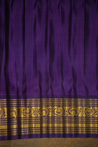 GADWAL PURE SILK HANDLOOM SAREE WITH GANGA JAMUNA BORDER
