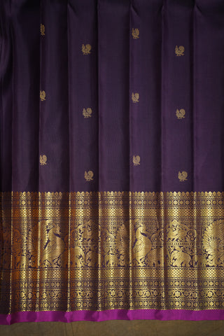 GADWAL PURE SILK BROCADE HANDLOOM SAREE