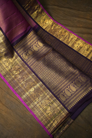 GADWAL PURE SILK BROCADE HANDLOOM SAREE