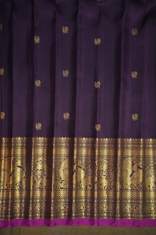 GADWAL PURE SILK BROCADE HANDLOOM SAREE