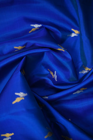 GADWAL PURE SILK GAP BORDER BUTTA HANDLOOM SAREE