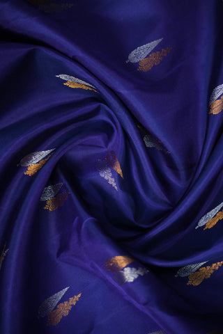 GADWAL PURE SILK GAP BORDER BUTTA HANDLOOM SAREE