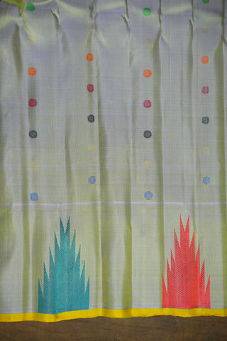 GADWAL PURE SILK TEMPLE BORDER HANDLOOM SAREE