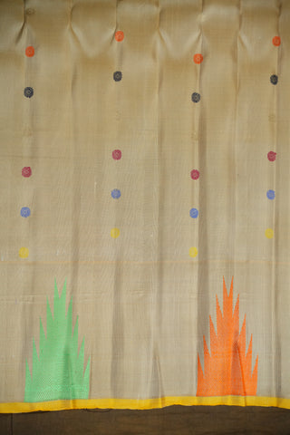 GADWAL PURE SILK TEMPLE BORDER HANDLOOM SAREE