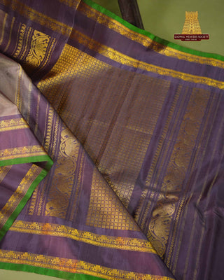 GADWAL PURE SILK GAP BORDER HANDLOOM SAREE