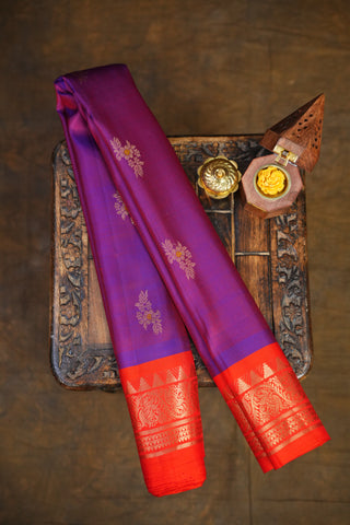 GADWAL PURE SILK SMALL BORDER HANDLOOM SAREE