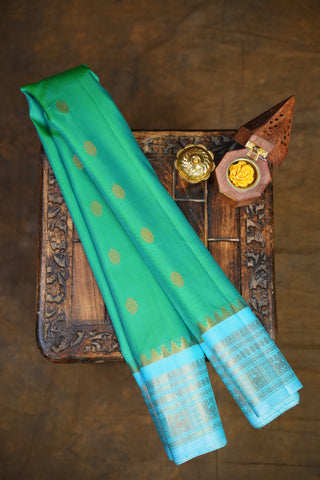 GADWAL PURE SILK SMALL BORDER HANDLOOM SAREE