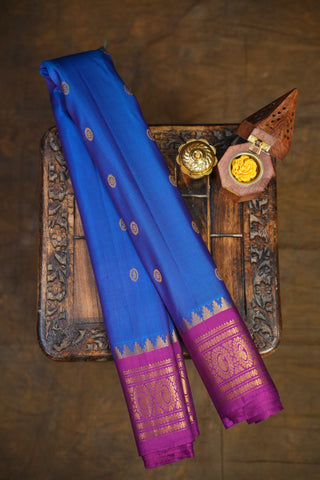GADWAL PURE SILK SMALL BORDER HANDLOOM SAREE