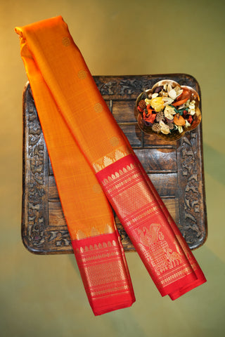 GADWAL PURE SILK BIG BORDER HANDLOOM SAREE