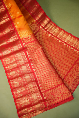 GADWAL PURE SILK BIG BORDER HANDLOOM SAREE