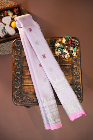 GADWAL PURE SILK GAP BORDER HANDLOOM SAREE