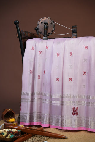 GADWAL PURE SILK GAP BORDER HANDLOOM SAREE