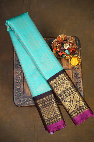 GADWAL PURE SILK BROCADE HANDLOOM SAREE