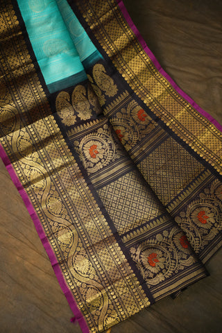 GADWAL PURE SILK BROCADE HANDLOOM SAREE