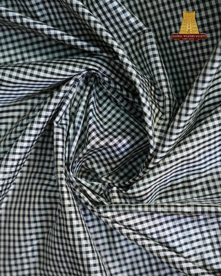 NARAYANPET GINGHAM CHECKS PURE SILK HANDLOOM SAREE
