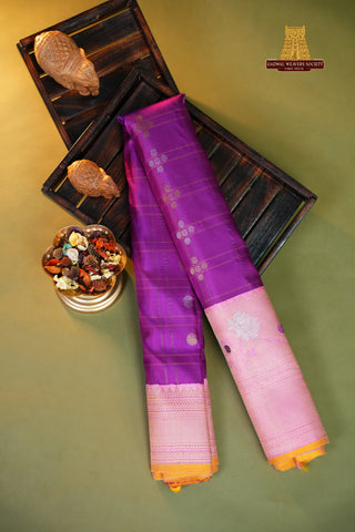 GADWAL PURE SILK MEENAKARI HANDLOOM SAREE