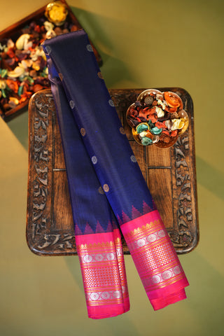 GADWAL PURE SILK EQUAL BORDER HANDLOOM SAREE