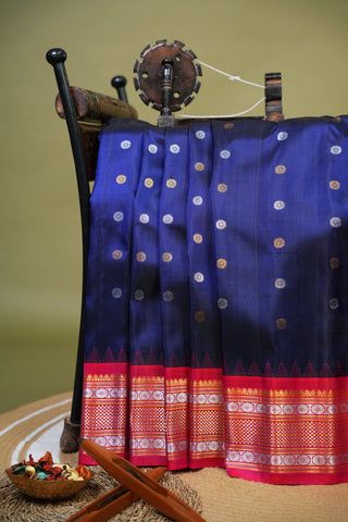 GADWAL PURE SILK EQUAL BORDER HANDLOOM SAREE