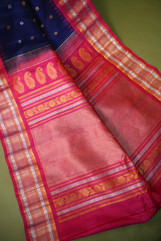 GADWAL PURE SILK EQUAL BORDER HANDLOOM SAREE