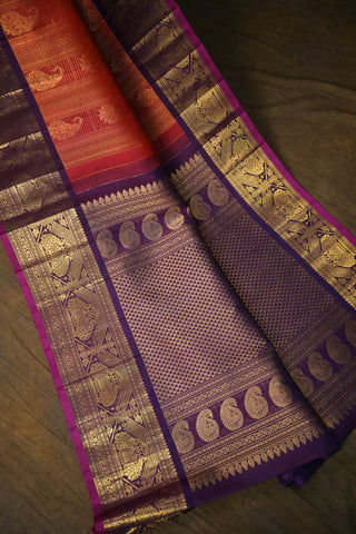 GADWAL PURE SILK BROCADE HANDLOOM SAREE
