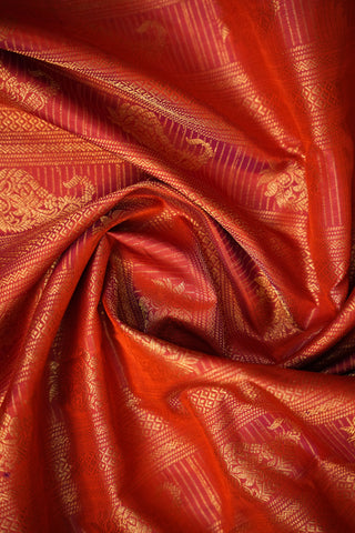 GADWAL PURE SILK BROCADE HANDLOOM SAREE