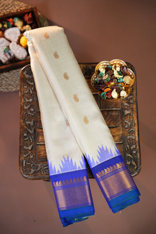 GADWAL PURE SILK SMALL BORDER HANDLOOM SAREE