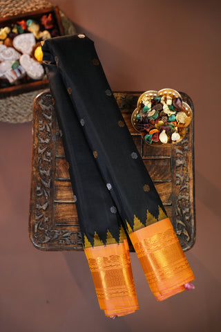 GADWAL PURE SILK SMALL BORDER HANDLOOM SAREE