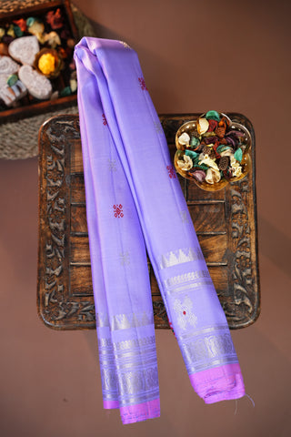GADWAL PURE SILK GAP BORDER HANDLOOM SAREE