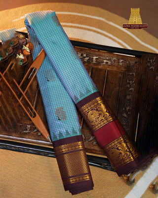 GADWAL PURE SILK GAP BORDER HANDLOOM SAREE