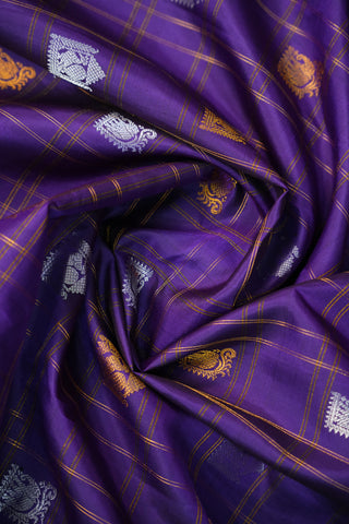 GADWAL PURE SILK CHECKS HANDLOOM SAREE