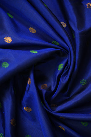GADWAL PURE SILK GAP BORDER BUTTA HANDLOOM SAREE