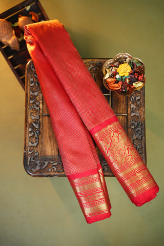 GADWAL PURE SILK BROCADE HANDLOOM SAREE