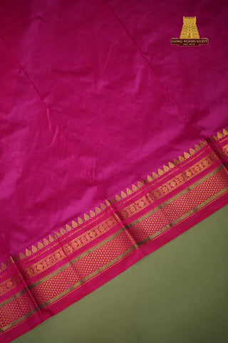NARAYANPET KATTAM CHECKS PURE SILK HANDLOOM SAREE
