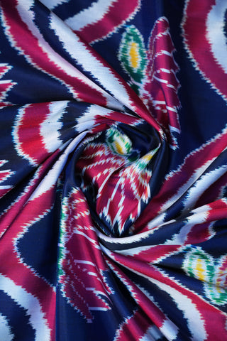 POCHAMPALLY TWILL IKKAT PURE SILK HANDLOOM SAREE