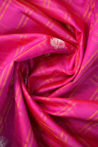 GADWAL PURE SILK CHECKS HANDLOOM SAREE
