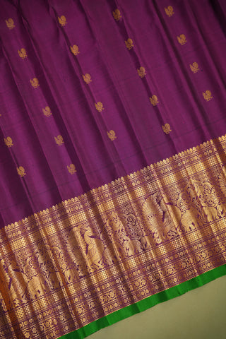 GADWAL PURE SILK BROCADE HANDLOOM SAREE