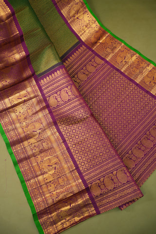 GADWAL PURE SILK BROCADE HANDLOOM SAREE