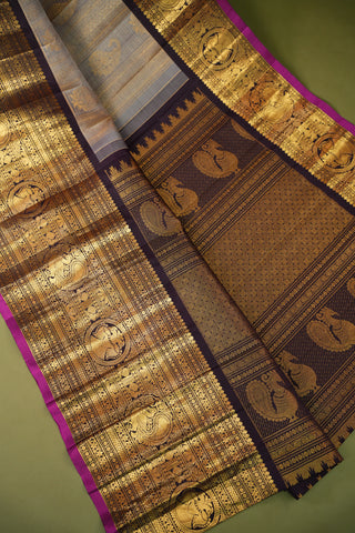 GADWAL PURE SILK BROCADE HANDLOOM SAREE
