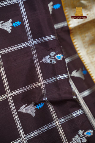 VENKATAGIRI PURE SILK CHECKS HANDLOOM SAREE