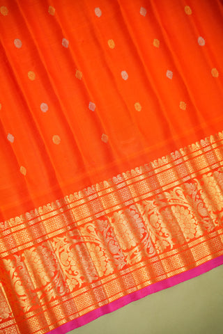 GADWAL PURE SILK BROCADE HANDLOOM SAREE