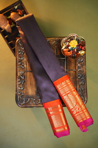 GADWAL PURE SILK BROCADE HANDLOOM SAREE