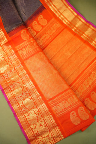 GADWAL PURE SILK BROCADE HANDLOOM SAREE