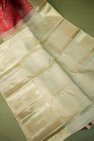 KANCHIPURAM PURE SILK BROCADE HANDLOOM SAREE